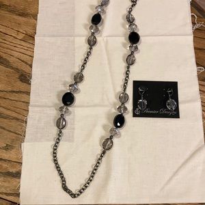 Crystal beaded necklace